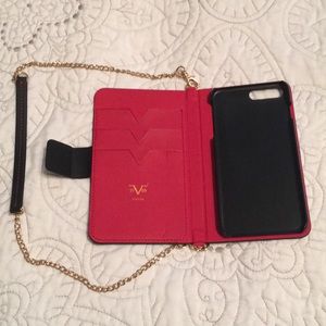 Versace 1969 Evening clutch phone and credit cards